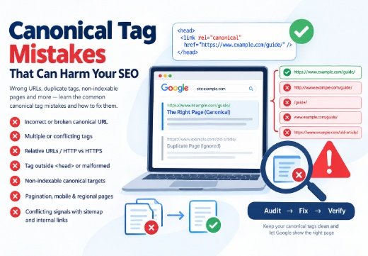 Common Canonical Tag Mistakes That Cause SEO Problems